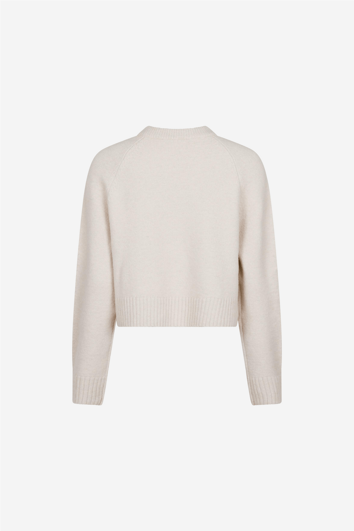 Neo Noir Genser & Cardigan Kamra Knit Blouse Ivory