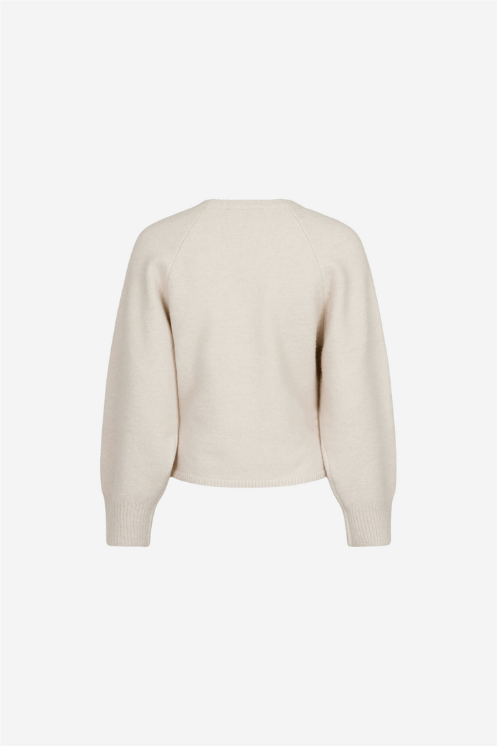 Neo Noir Genser & Cardigan Rex Knit Blouse Ivory