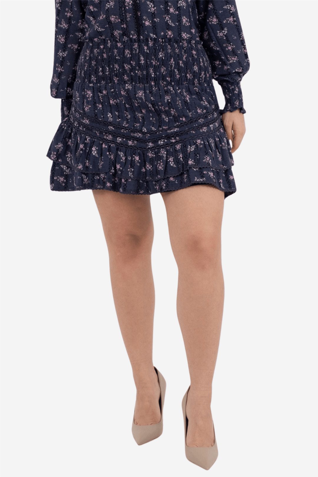 Neo Noir Skjørt Atkin Delicate Floral Skirt