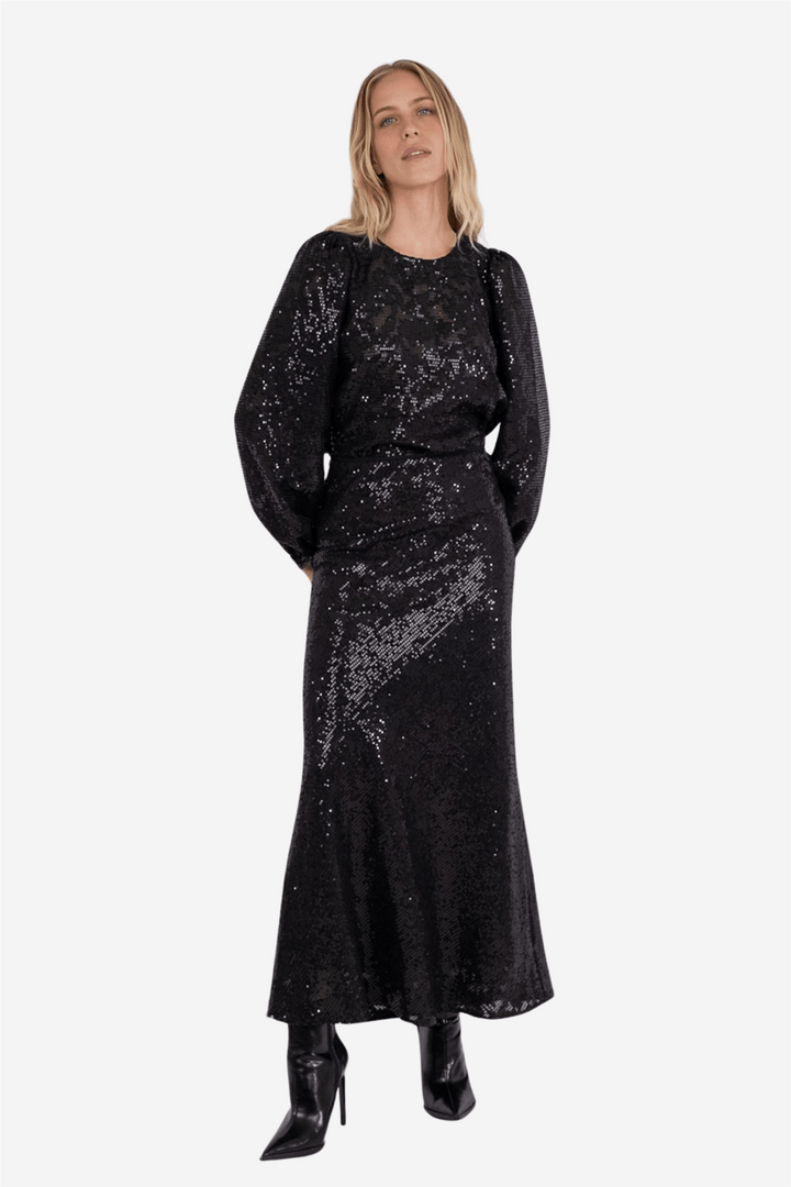 Neo Noir Skjørt Vicky Sequins Skirt Black
