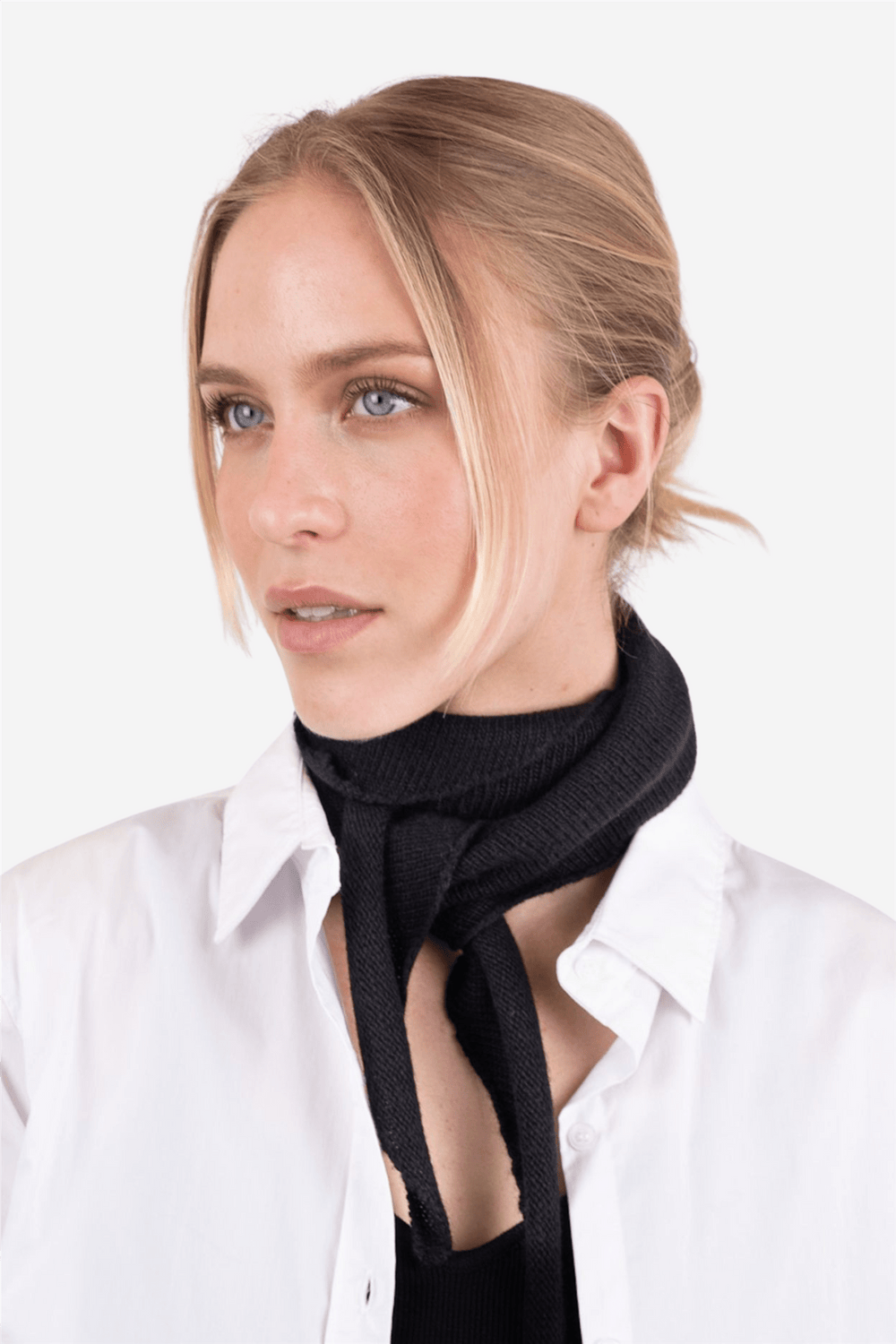 Neo Noir Tilbehør Misty Knit Scarf Black