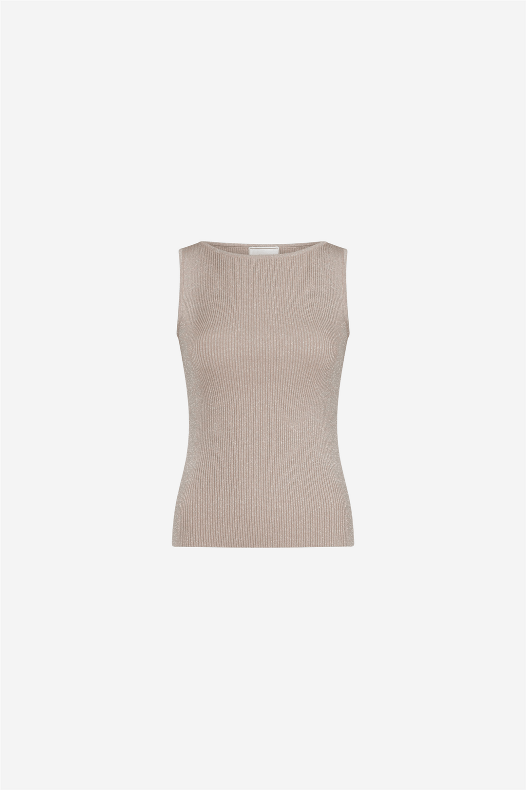 Neo Noir Topper & t-skjorter Talia Glitter Knit Top Sand