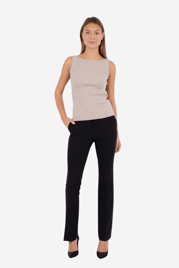 Neo Noir Topper &amp; t-skjorter Talia Glitter Knit Top Sand