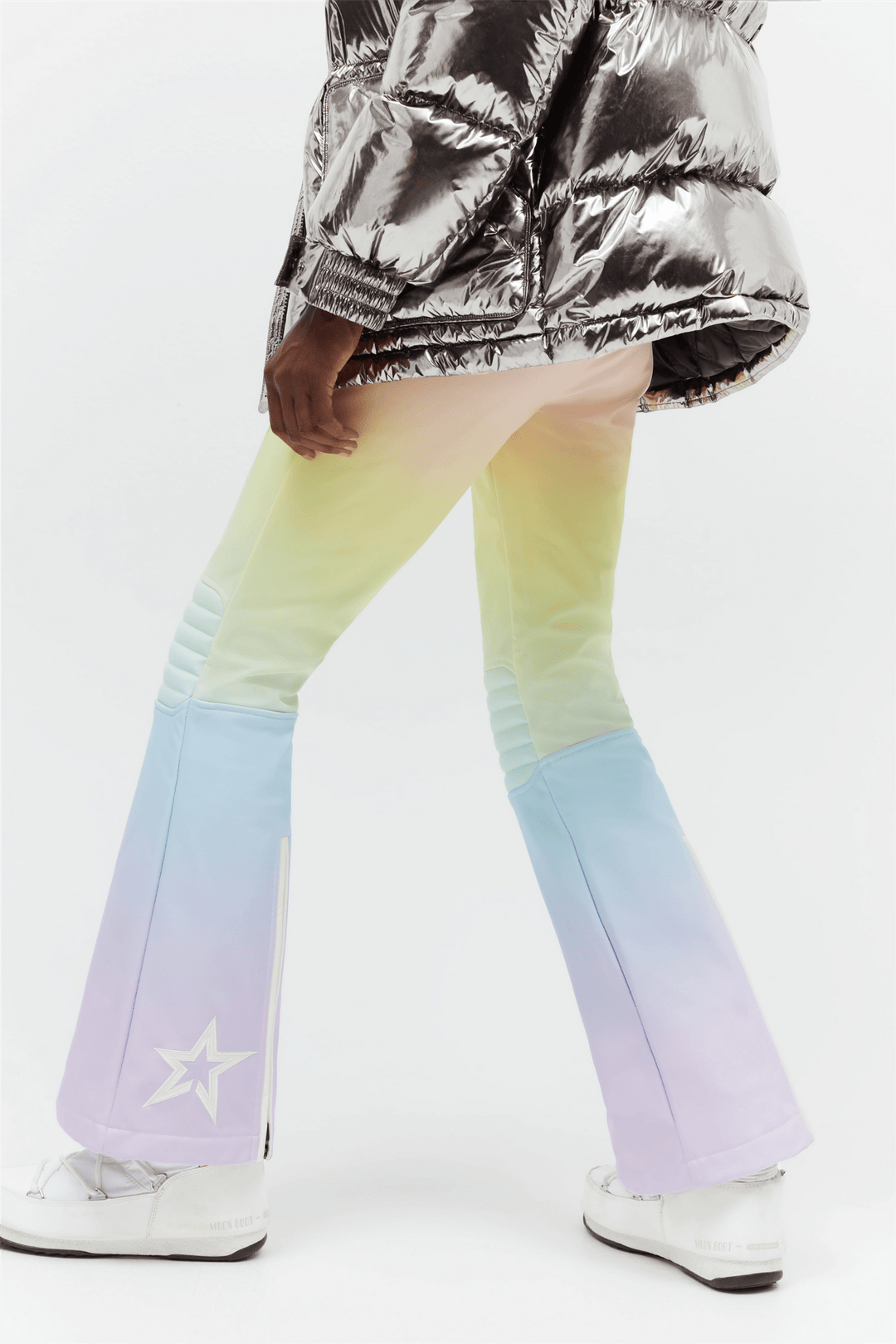 Perfect Moment Skitøy Aurora Flare Ski Pant Print Pastel Rainbow