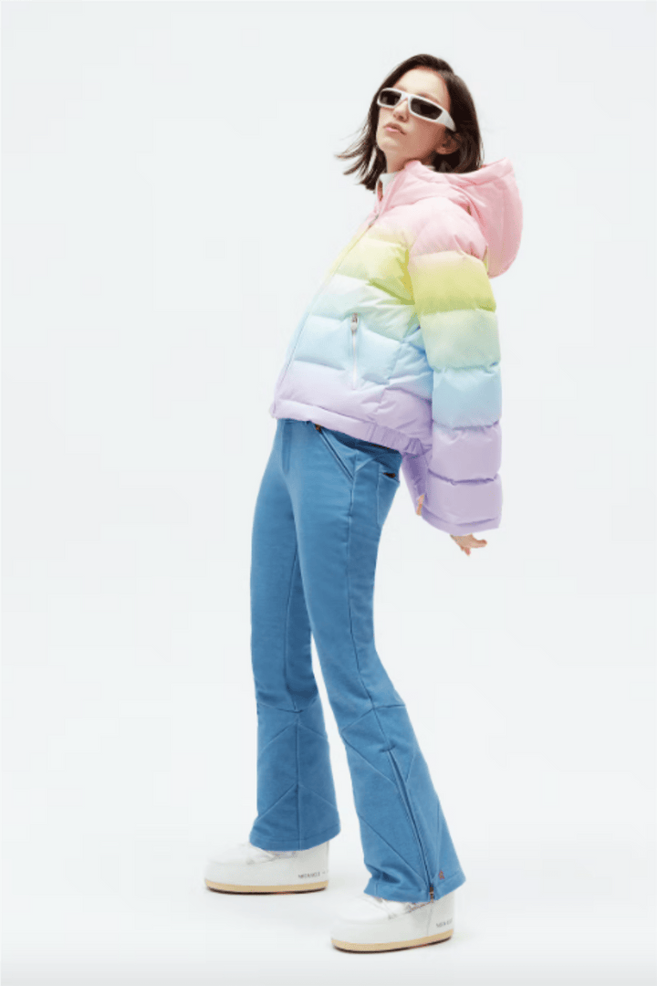 Perfect Moment Skitøy Polar Flare Jacket Print Pastel Rainbow