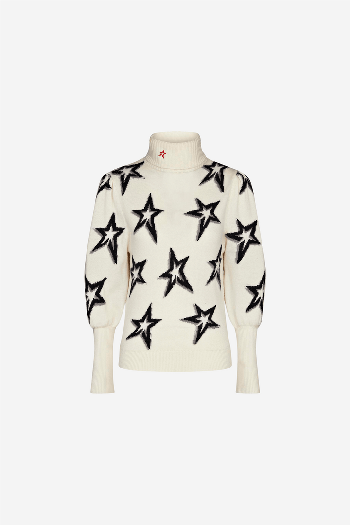 Perfect Moment Skitøy Star Dust Balloon Sleeve Sweater Snow White Star Dust