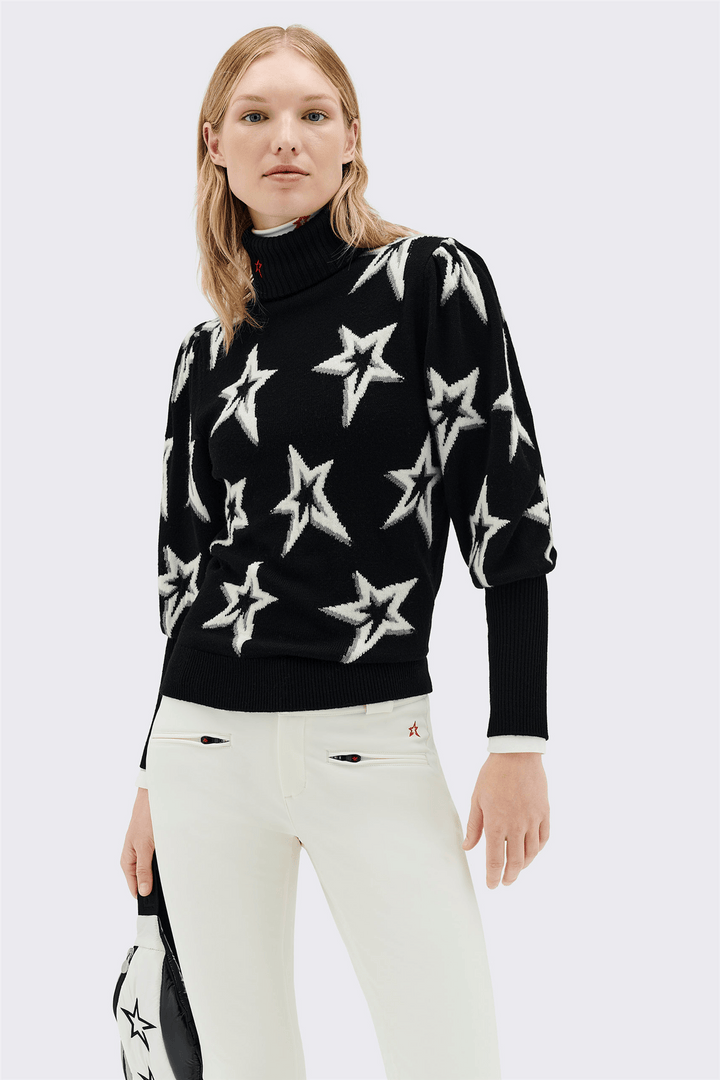 Perfect Moment Skitøy Stardust Balloon Sleeve Sweater Black Star Dust