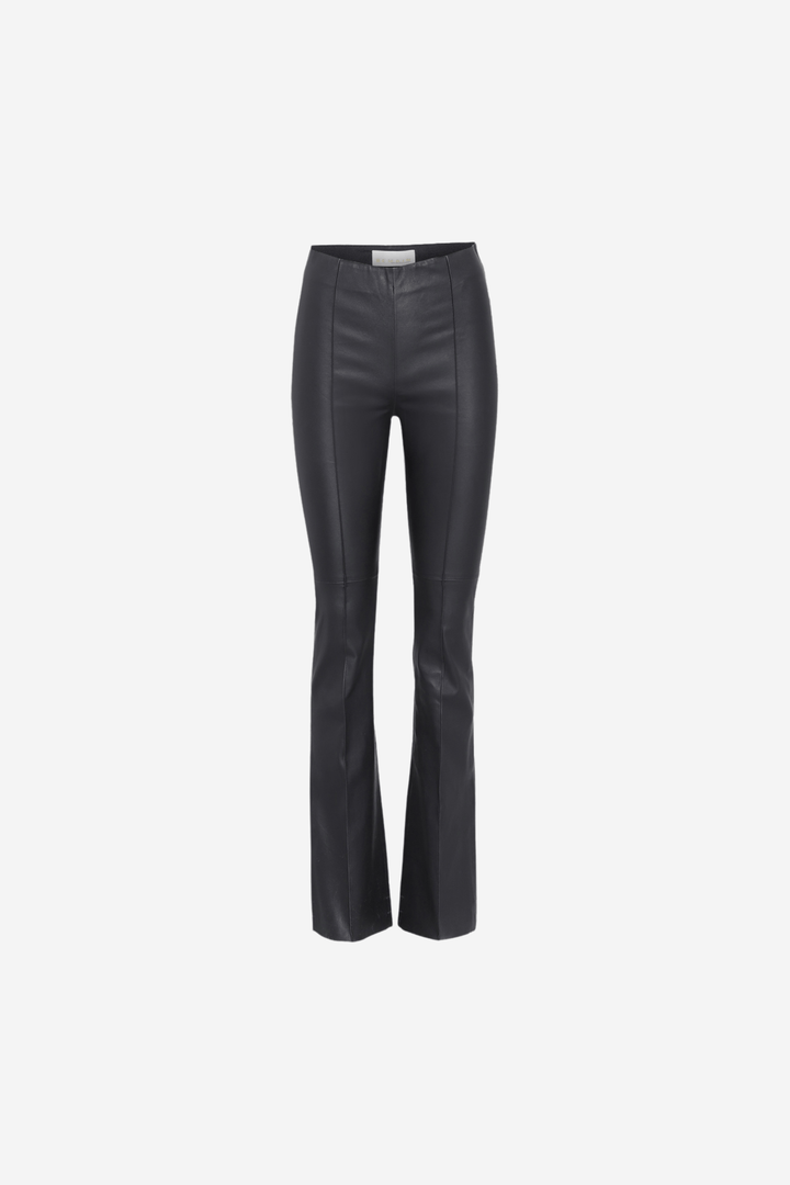 Remain Bukse Stretch Leather Bootcut Pants
