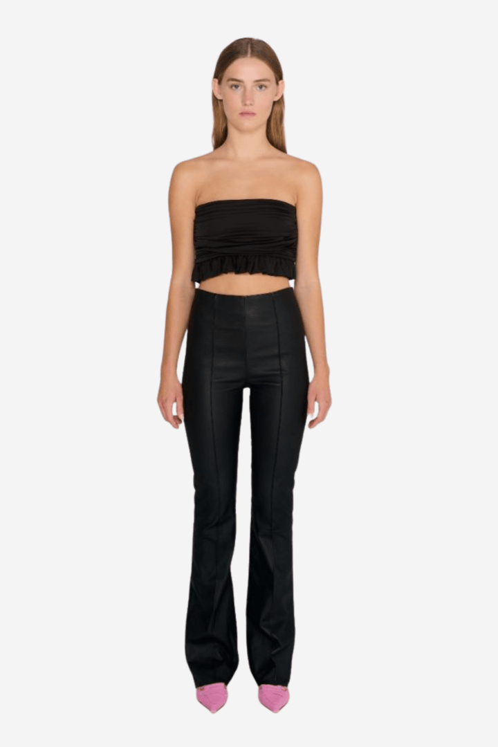 Remain Bukse Stretch Leather Bootcut Pants