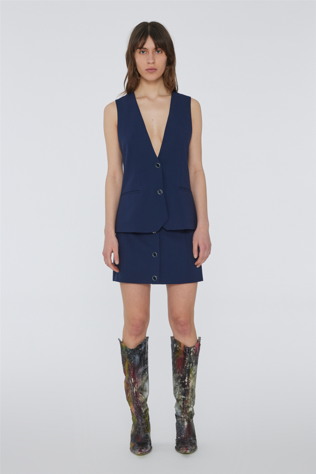 Remain Skjørt Suiting Mini Skirt