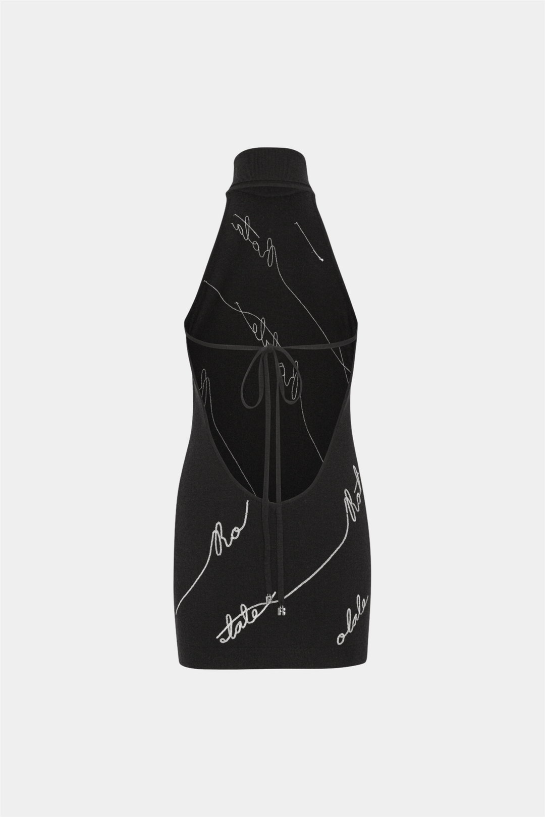 Rotate Kjoler & jumpsuits Sequin Logo Mini Dress Black