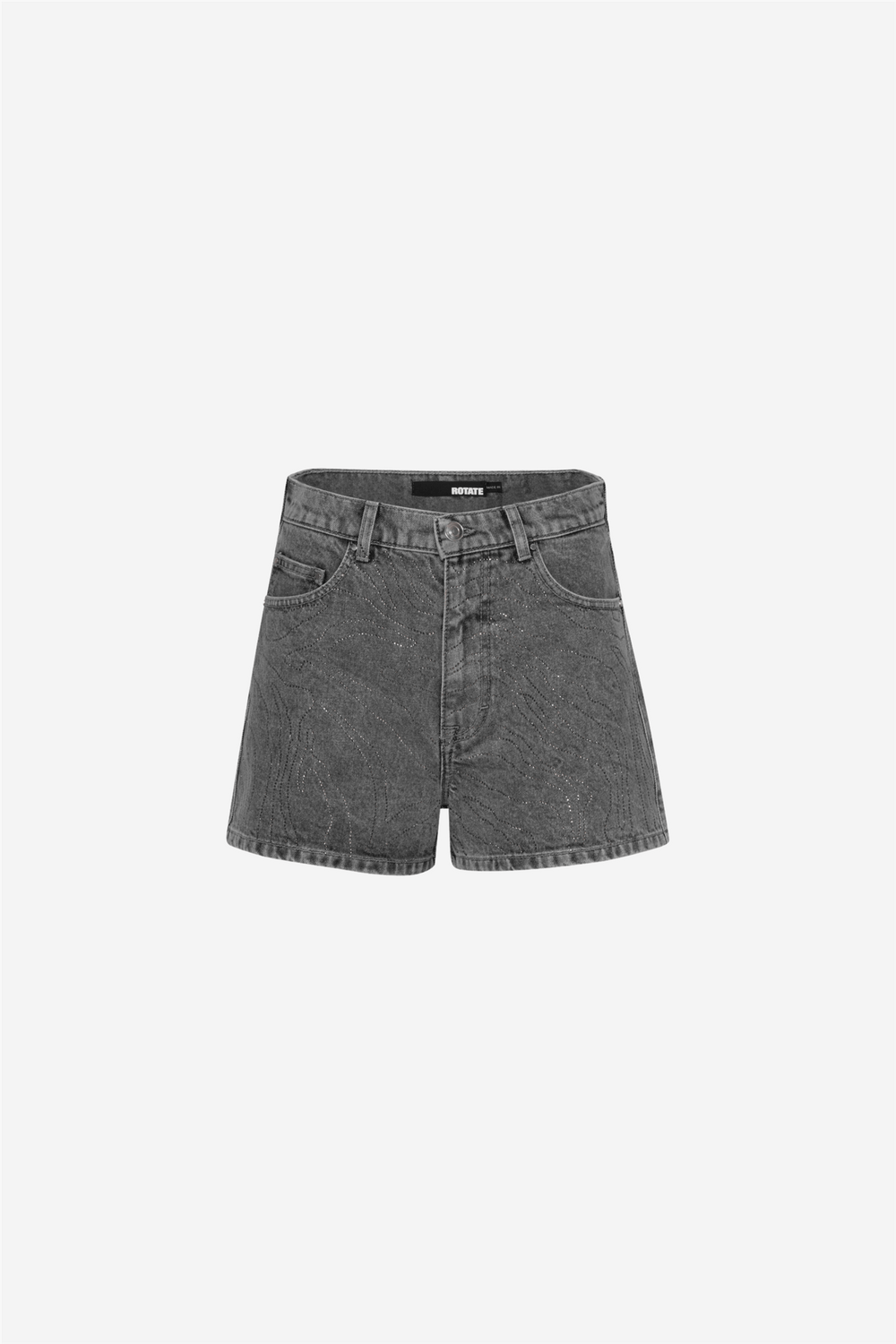 Rotate Shorts Rhinestone Denim Shorts