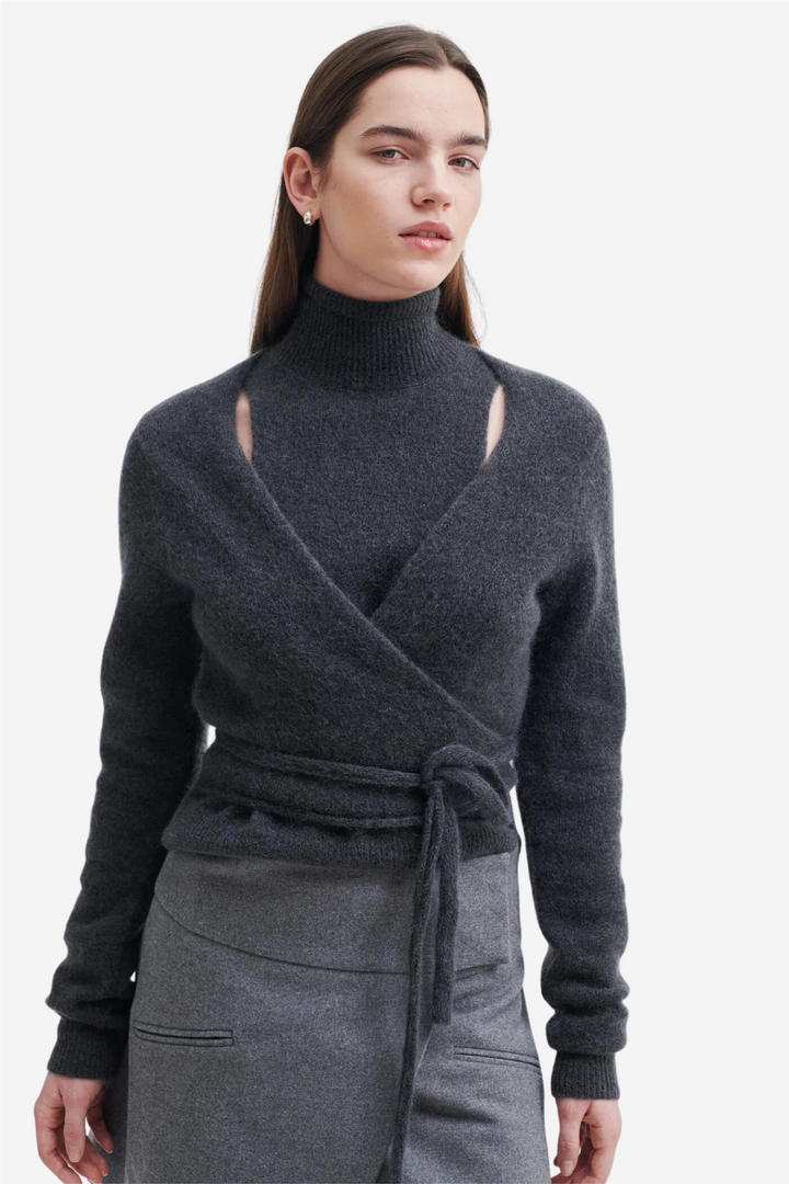 Second Female Genser & Cardigan Brookline Knit Wrap T-Neck