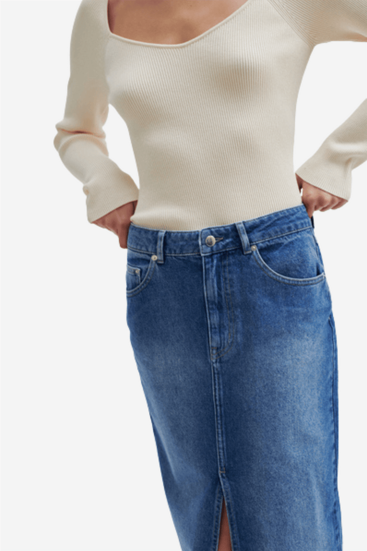 Second Female Skjørt Kylie Skirt Denim Blue