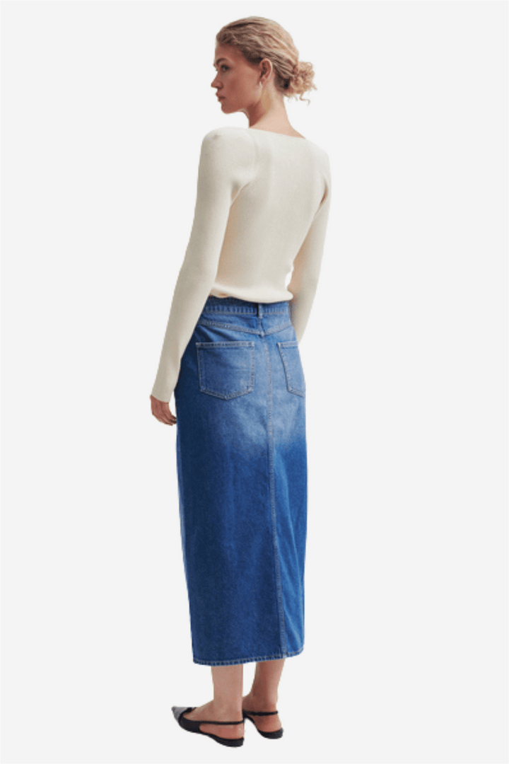 Second Female Skjørt Kylie Skirt Denim Blue
