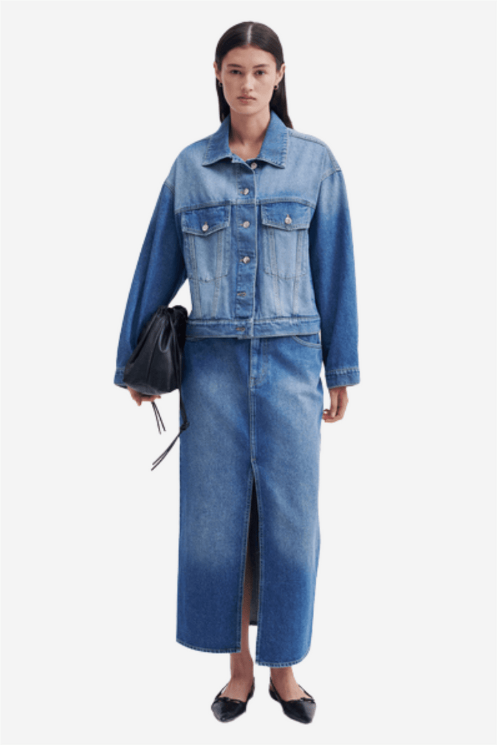 Second Female Skjørt Kylie Skirt Denim Blue
